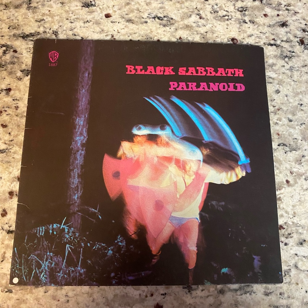 Original Vinyl Record Album LP Black Sabbath Paranoid WB 1887